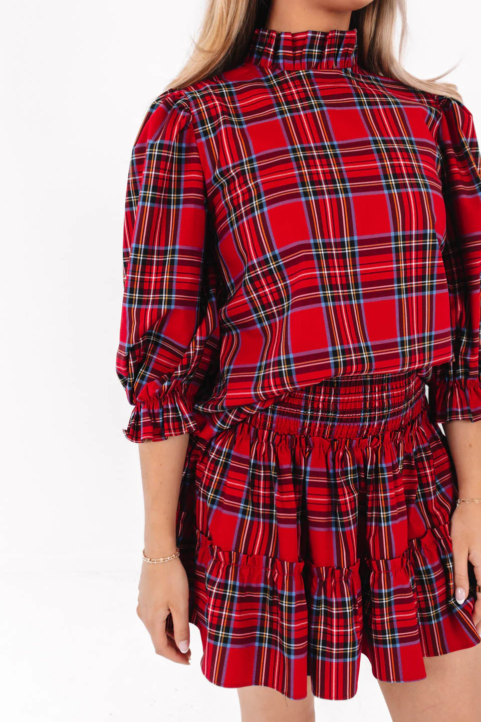 The Hollin Skort - Red Plaid