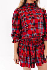 The Hollin Skort - Red Plaid