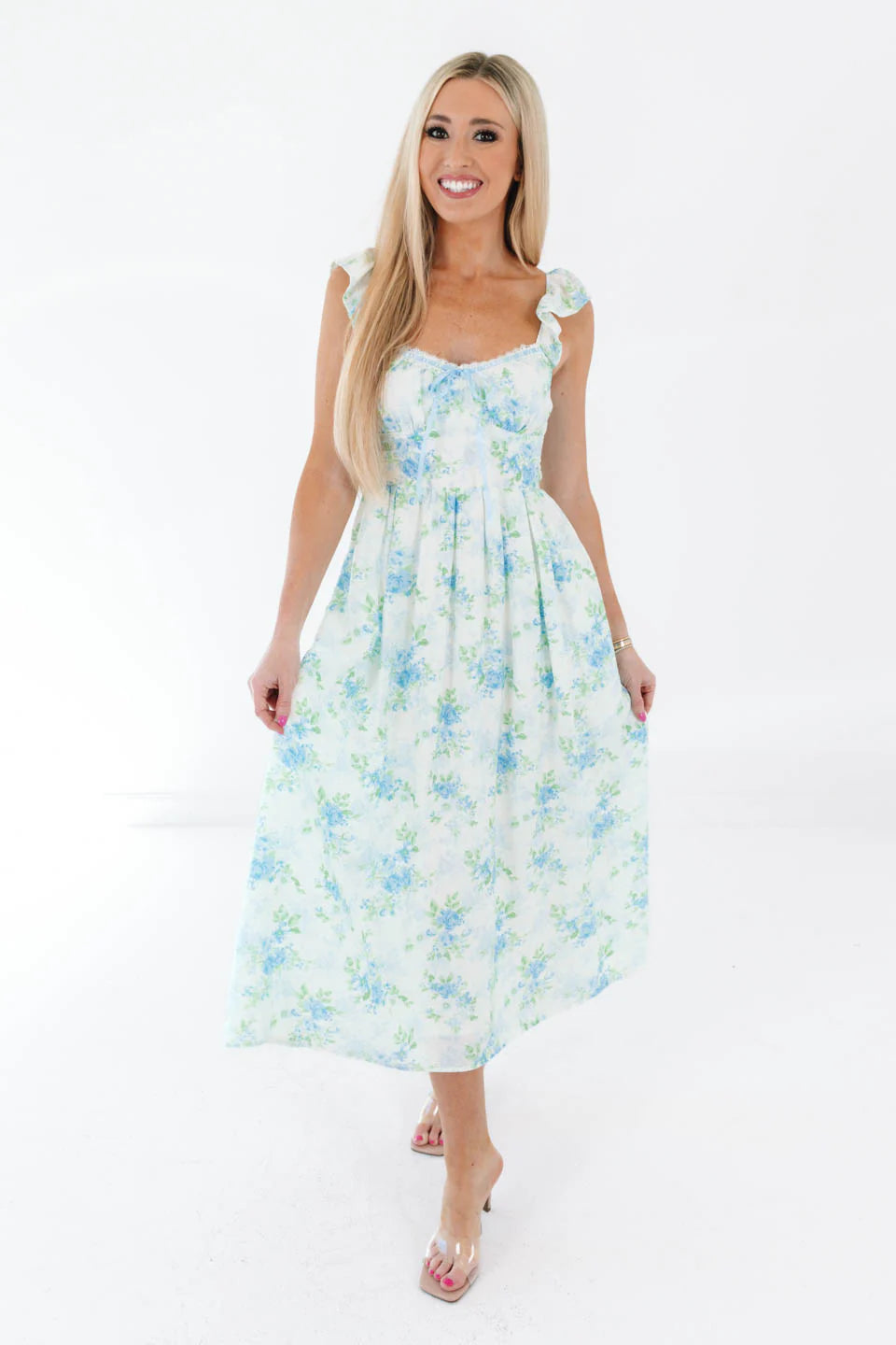 Beautiful Baby Midi Dress - White