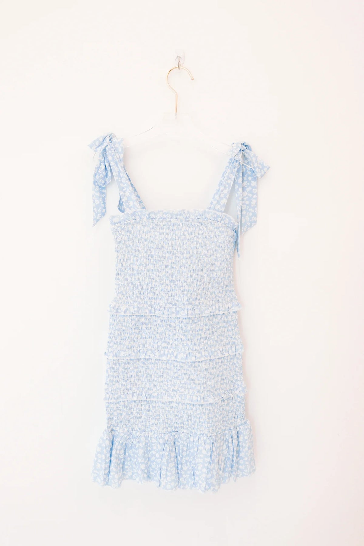 The Evan Tween Dress - Blue Floral