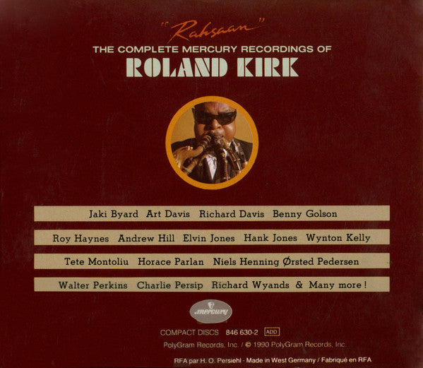 Roland Kirk : Rahsaan: The Complete Mercury Recordings Of Roland Kirk (11xCD, Comp + Box, Comp)