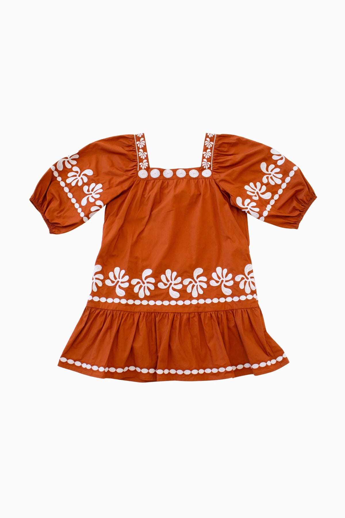 The Amalia Tween Dress - Burnt Orange