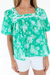 Call It Lucky Top - Green