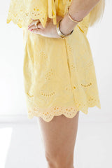 Ice Cold Lemonade Shorts - Yellow
