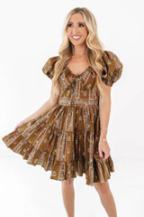 In A Groove Dress - Light Brown