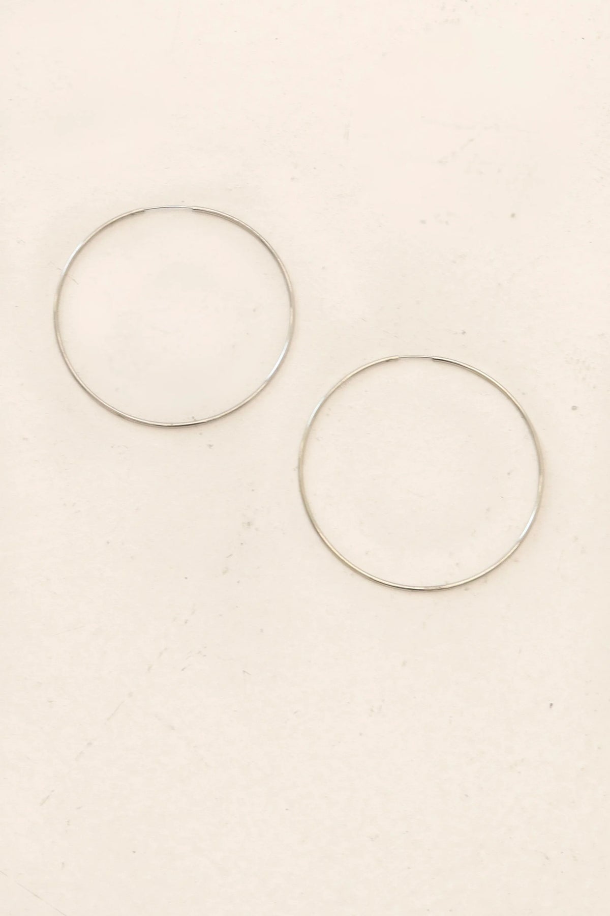 Silver Statement Hoops - Silver