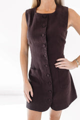 Brownie Sundae Dress - Brown