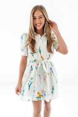 Flirty And Sweet Dress - Cream
