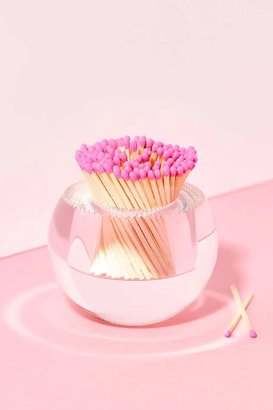 Acrylic Match Striker Set - Hot Pink Matches