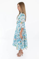 Afternoon Outing Midi Dress - White