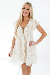 Memorable Meadows Dress - Cream