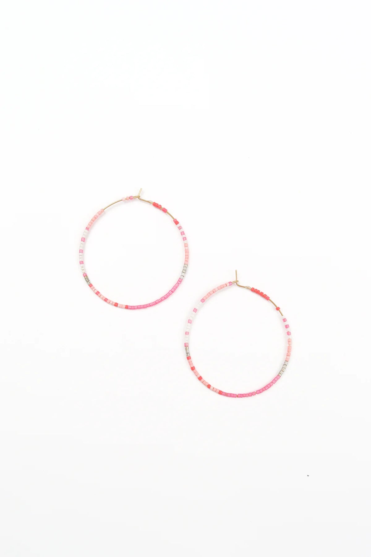 Caught A Vibe Earrings - Pink