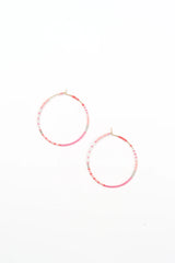 Caught A Vibe Earrings - Pink