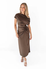 I’ll Have Hot Cocoa Midi Dress - Brown