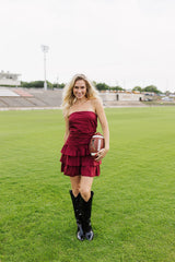 Horizon Hues Dress - Maroon