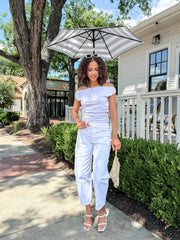 On The Daily Barrel Jeans - White