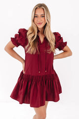 Spice Of Life Dress - Maroon