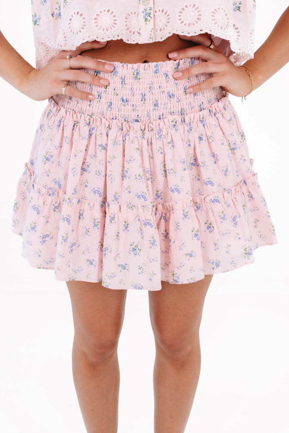 The Penny Lace Skort - Pink