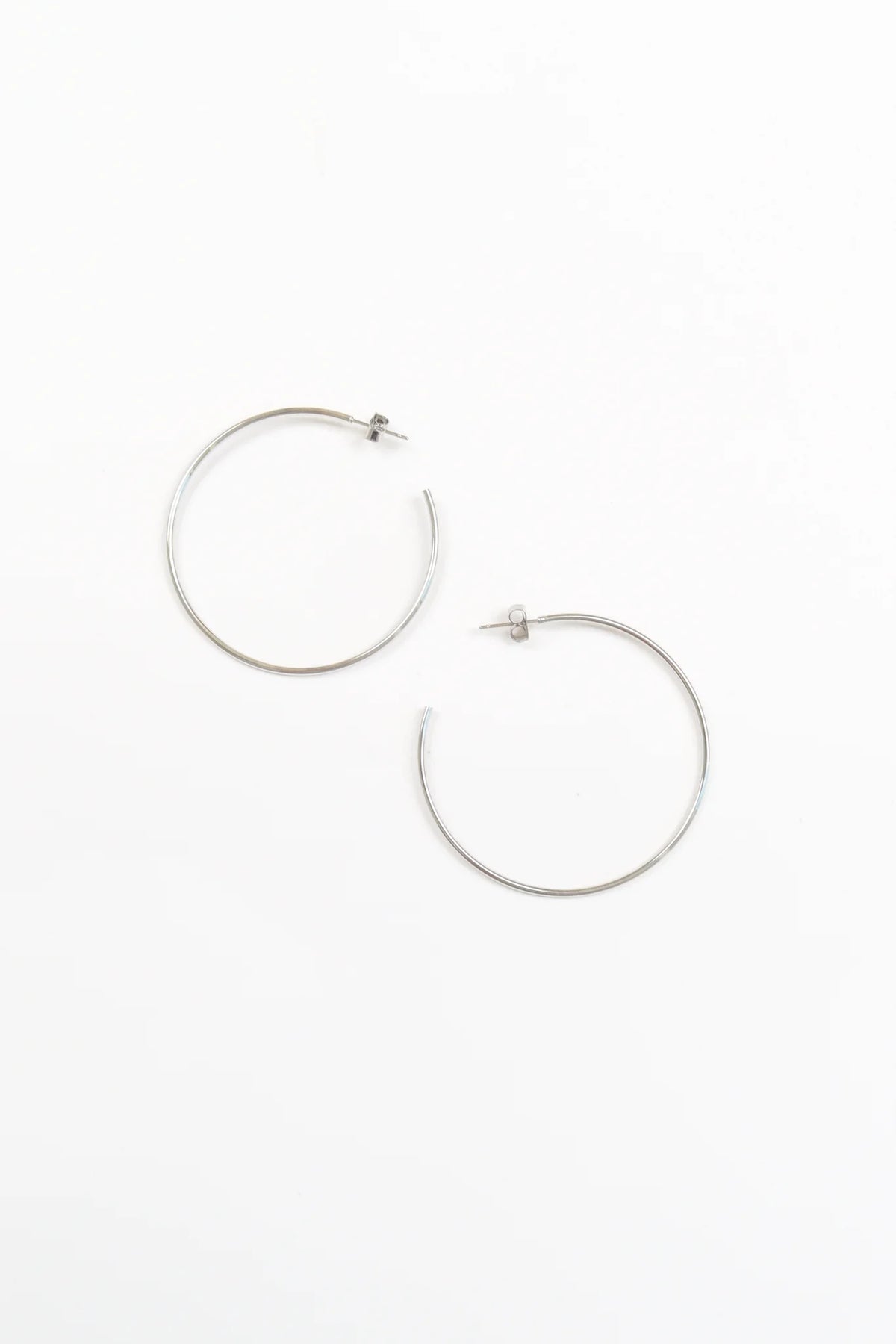 Simply Classic Hoops - Silver