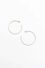 Simply Classic Hoops - Silver