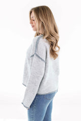 Not What It Seams Sweater - Grey