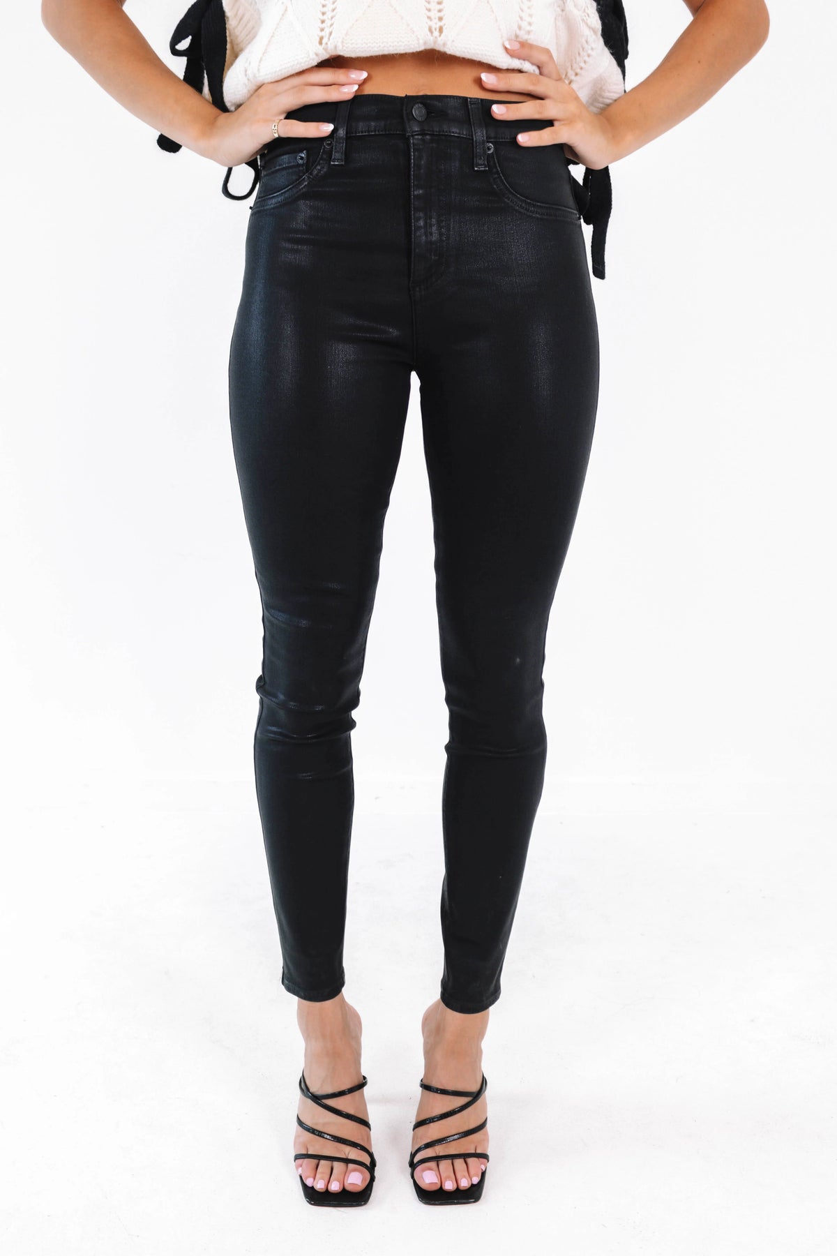 Pistola Aline High Rise Skinny Jeans - Night Sky