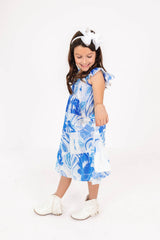 The Delayney Mini Dress - Blue