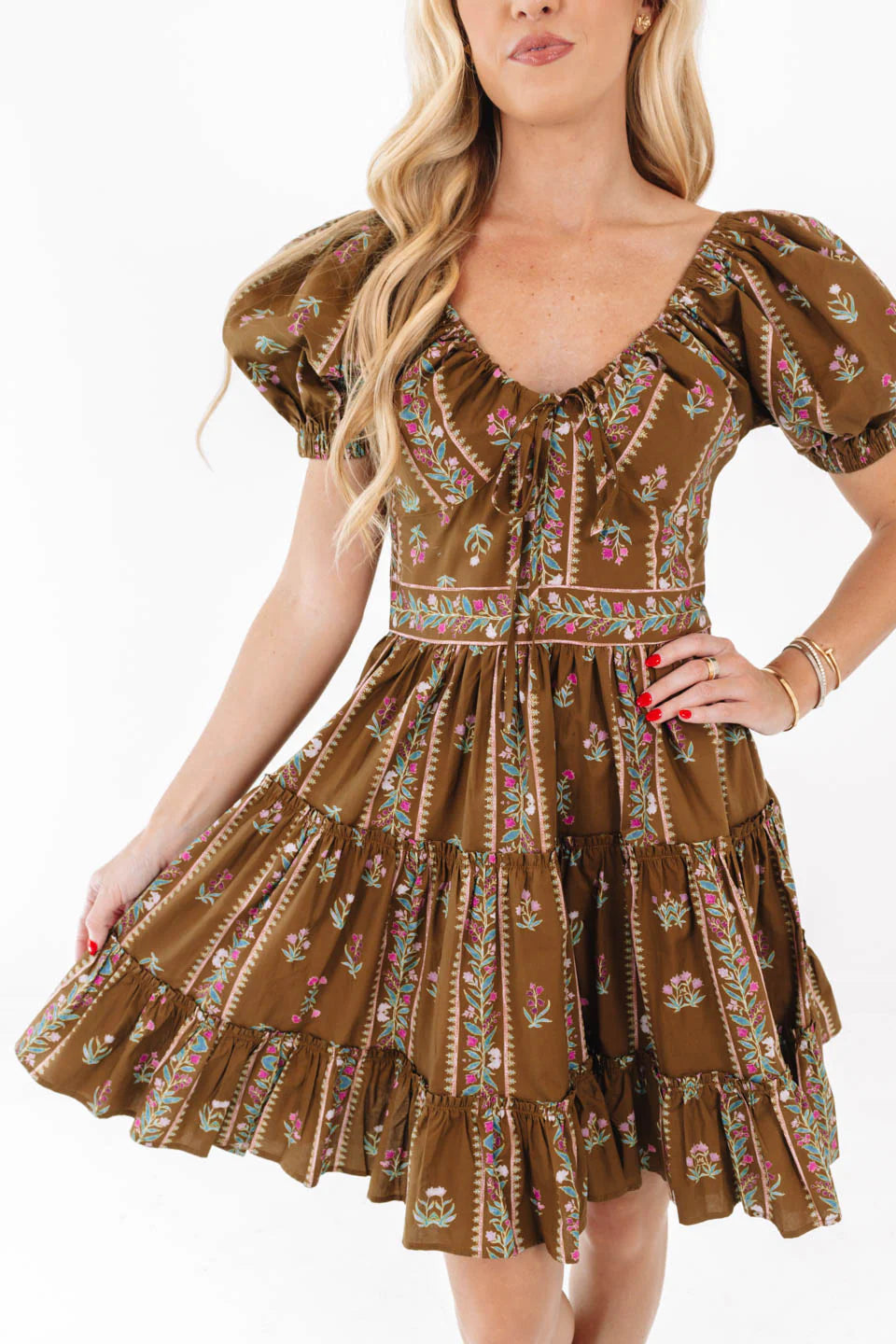 In A Groove Dress - Light Brown