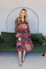 Not Much To Say Midi Dress - Multi