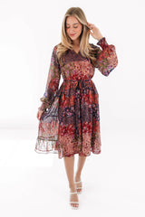 Not Much To Say Midi Dress - Multi