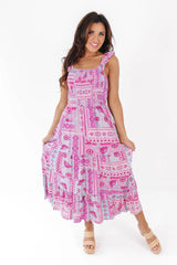 Perfect Harmony Maxi Dress - Berry