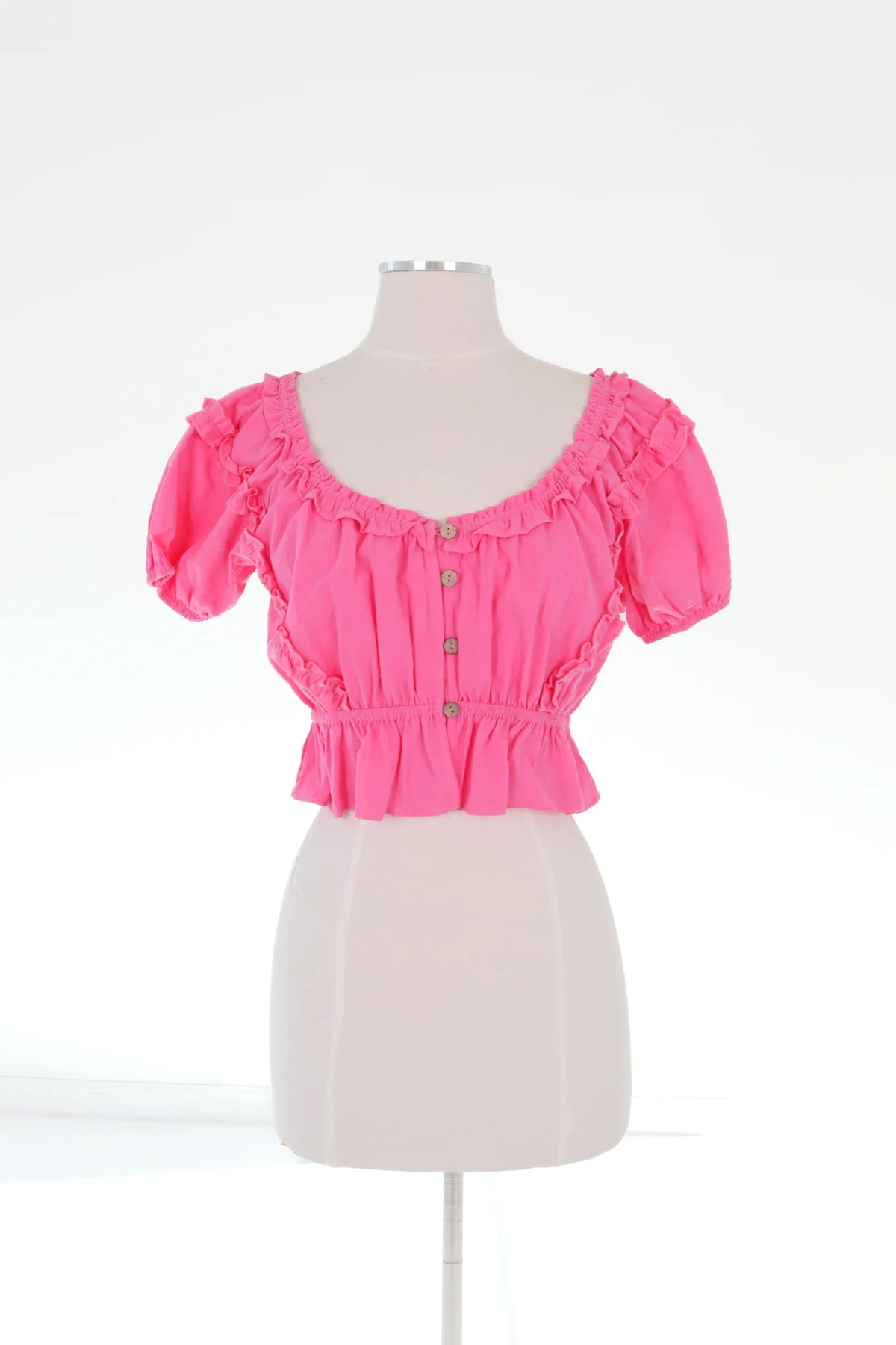 Cute And Cropped Top - Pink