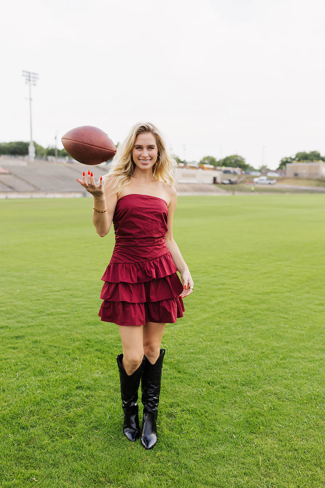 Horizon Hues Dress - Maroon