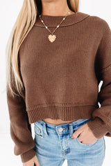 A Fall Classic Sweater - Brown