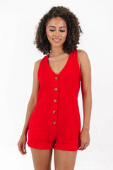 Summer Spirit Romper - Red
