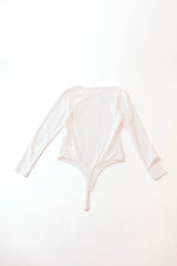 Sleek Lines Bodysuit - White