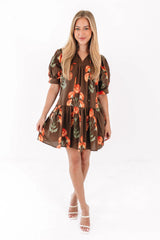 Berry Sweet Dress - Brown