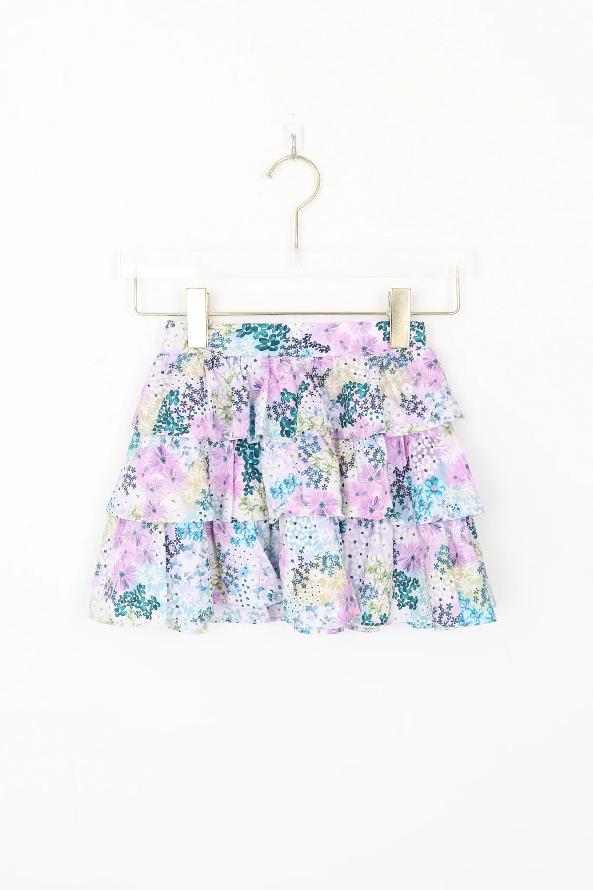 Fields Of Flowers Tween Skirt - Purple