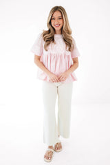 Hosting Brunch Top - Light Pink