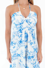 Fawn Over You Midi Dress - Blue