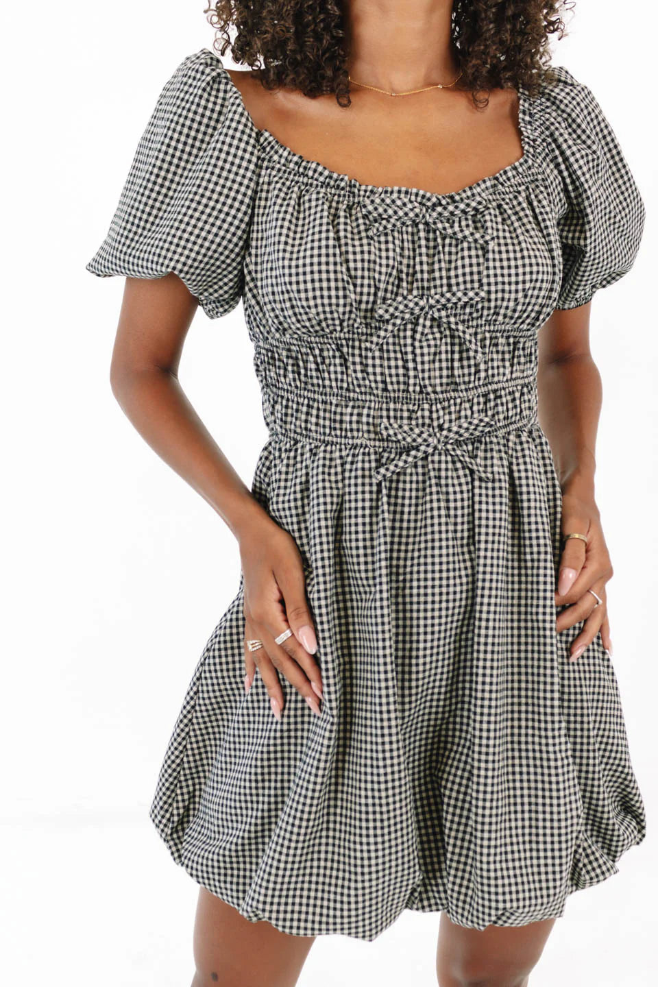 Honey Bloom Dress - Black