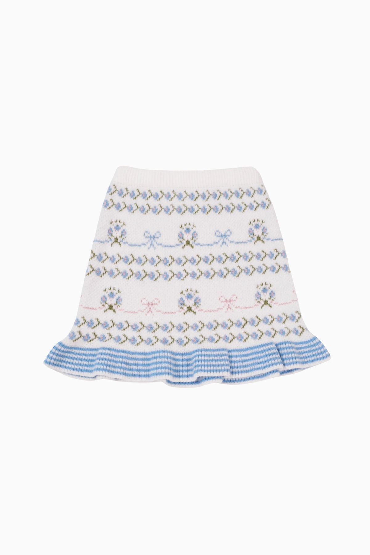 The Aria Tween Sweater Skirt - White