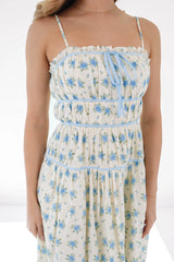 Garden Girl Midi Dress - Cream