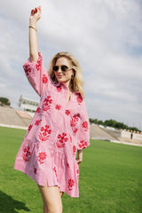 The Marla Dress - Red Stripe