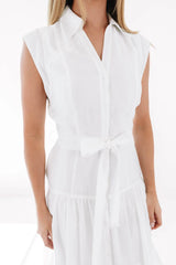 Main Character Midi Dress - White