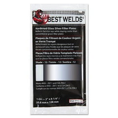 Best Welds 93211712 Glass Silver Mirror Filter Plate  Silver/12  4.5 in x 5.25 in  Glass