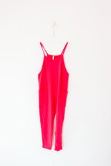 Go To Tween Jumpsuit - Hot Pink