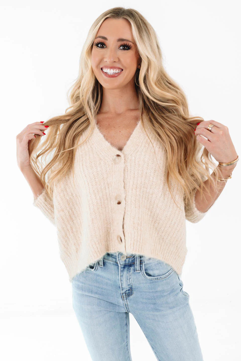 Keeping Cozy Cardigan - Cream
