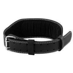CINTURA SOLLEVAMENTO PESI CUOIO NERA ALLENAMENTO BODYBUILDING FASCIA LOMBARE | M