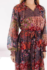 Not Much To Say Midi Dress - Multi